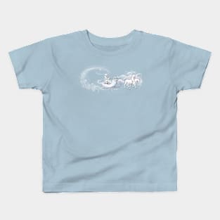 Snow queen in the carriage Kids T-Shirt